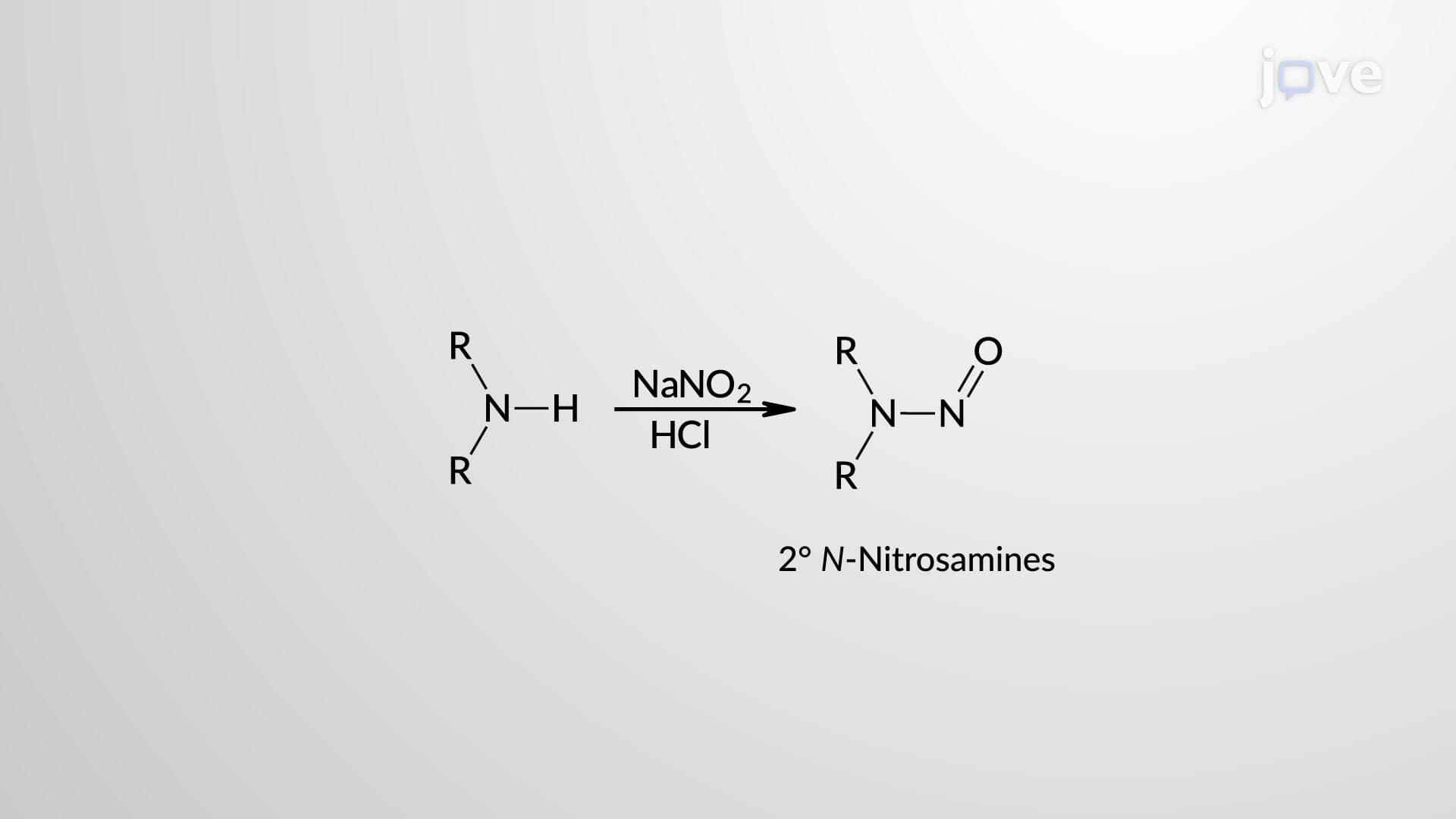 2&deg; Amines to N-Nitrosamines: Reaction with NaNO2
