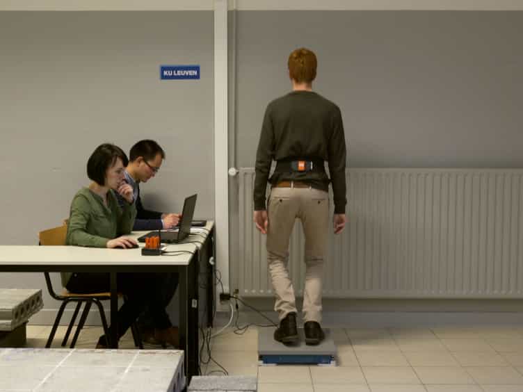Simulation of Human-induced Vibrations Based on the Characterized In-field Pedestrian Behavior