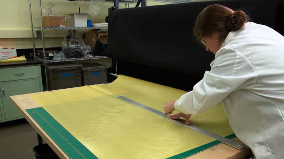 Cutting Procedures, Tensile Testing, and Ageing of Flexible Unidirectional Composite Laminates