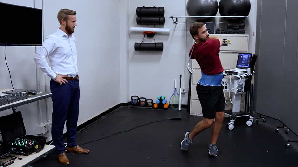 Providing Visual Biofeedback Using Brightness Mode Ultrasound During a Golf Swing