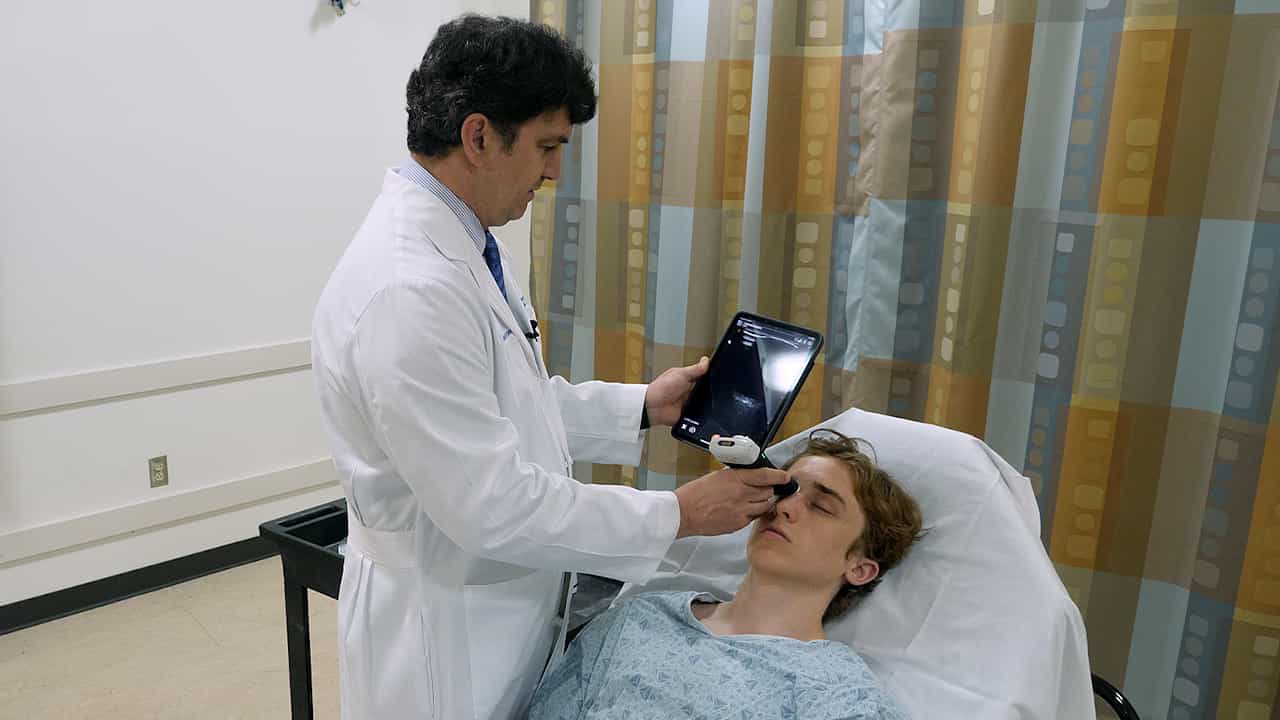 Optic Nerve Sheath Point of Care Ultrasound: Image Acquisition