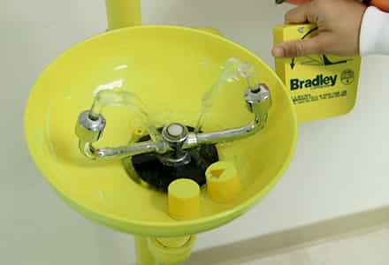 Using Emergency Eyewash and Shower Stations