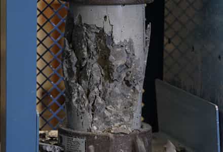 Compression and Schmidt Hammer Tests on Hardened Concrete