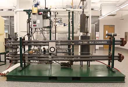 Heat Transfer Efficiency Test of a Finned-tube Heat Exchanger
