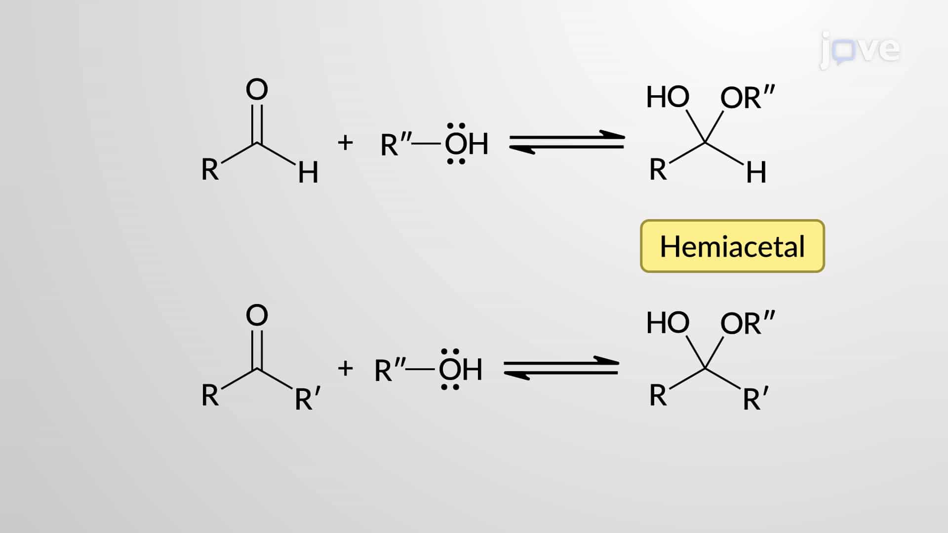 Aldehydes and Ketones with Alcohols: Hemiacetal Formation