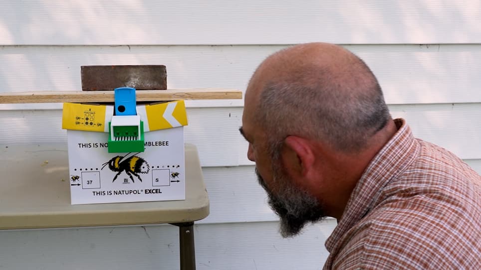 A 3D Printed Pollen Trap for Bumble Bee (Bombus) Hive Entrances